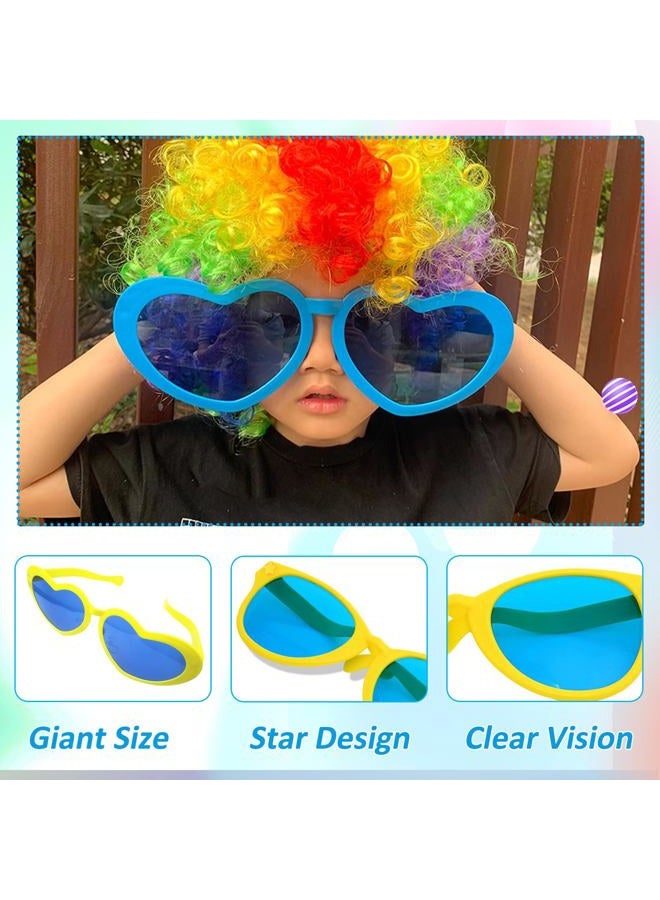 Kabcifea 12 Pieces Jumbo Funny Sunglasses,Giant Sunglasses Novelty Clown Props Party Sunglasses Big Sunglasses Funny Oversized Eyewear for Festival Costume Cosplay Party Supplies Accessories - Image 3