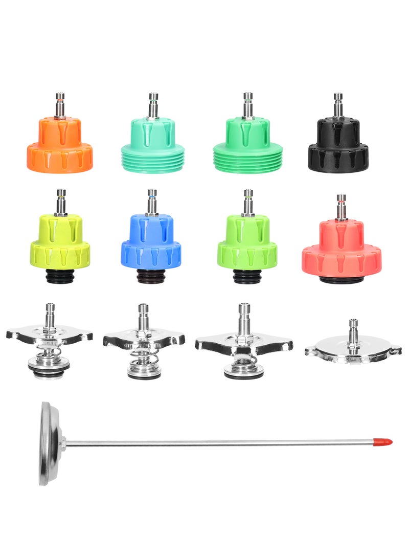 Generic Universal Car Tanks Leak Detection Automotive Leakage Detector Tool Radiator Water Pressure Tester Auto Air Conditioning Cooling Coolant Vacuum Purge Tool Kit  - Image 2