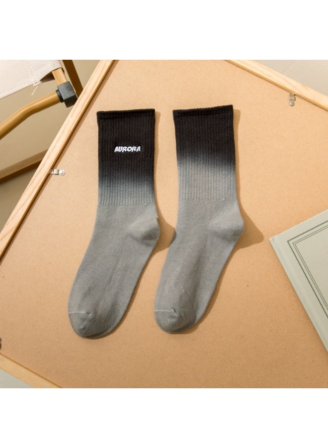 KUYING Fashion Anti Slip Breathable Sports Socks Three Piece Set 