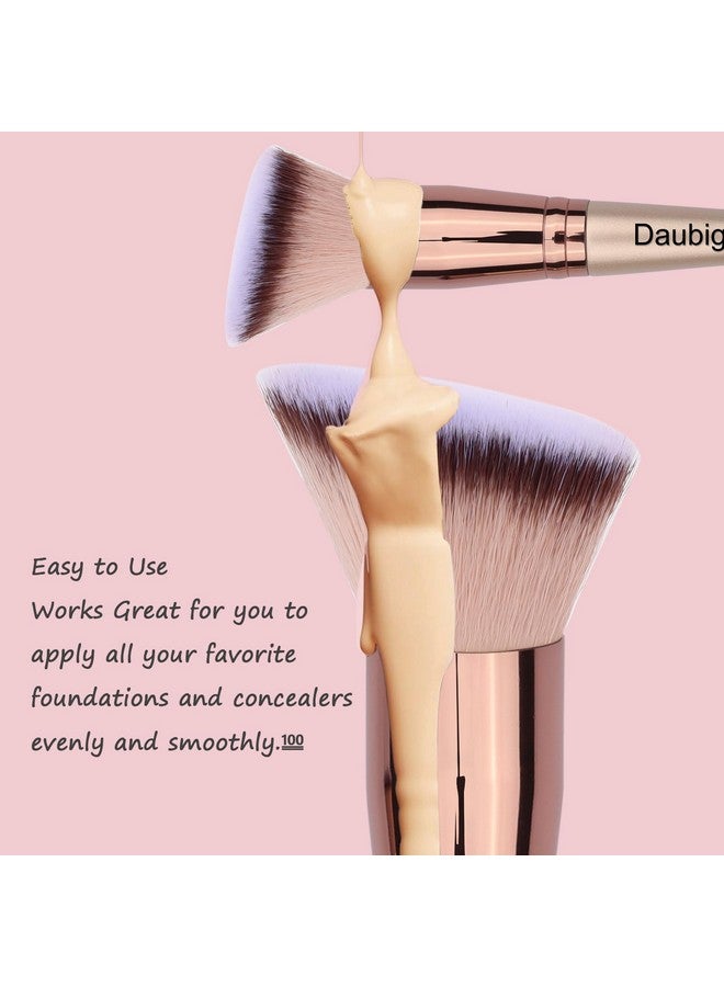 Daubigny Makeup Brushes Dualended Angled Foundation Brush Concealer Brush Perfect For Any Look Premium Luxe Hair Rounded Taperd Flawless Brush Ideal For Liquidcreampowder Blending - Image 4
