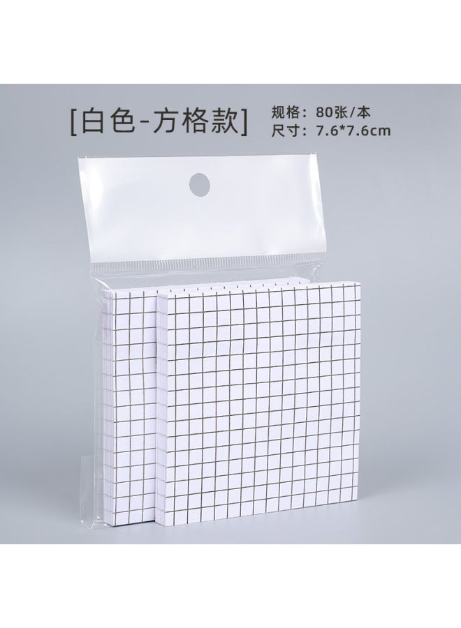 HELPS Creative Grid Post-it Sticky Tearable Notepad Student Office Label Portable Post-it Paper N Stickers - Image 1