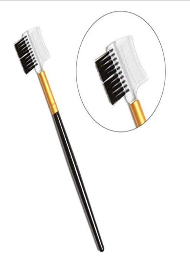Women's & Girl's White Colour Makeup Brushes with 1 Pink Beauty Blender - Set of 6 - Image 2