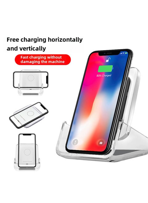 Wireless Charger 10W Quick Charge Desktop Stand Black