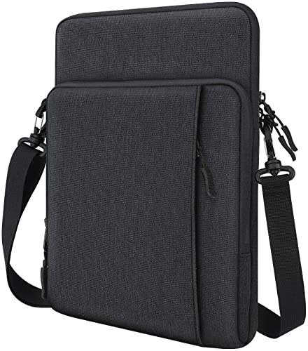 Dadanism 13.3 Inch Tablet Sleeve Shoulder Bag Carrying Case for iPad Pro 13" M4 2024, iPad Air 13", iPad Pro 12.9", Galaxy Tab S10+ Plus/S9 FE+/S9+ Plus 12.4", reMarkable Paper Pro 11.8", Black Gray - Image 1