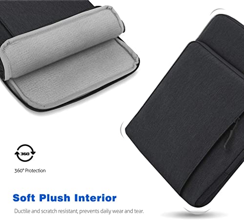 Dadanism 13.3 Inch Tablet Sleeve Shoulder Bag Carrying Case for iPad Pro 13" M4 2024, iPad Air 13", iPad Pro 12.9", Galaxy Tab S10+ Plus/S9 FE+/S9+ Plus 12.4", reMarkable Paper Pro 11.8", Black Gray - Image 5