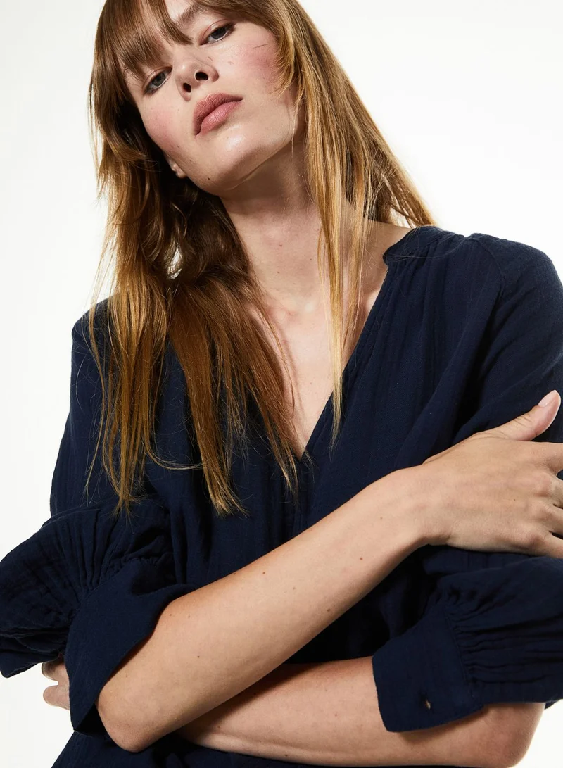 H&M Ribbed V-Neck Top