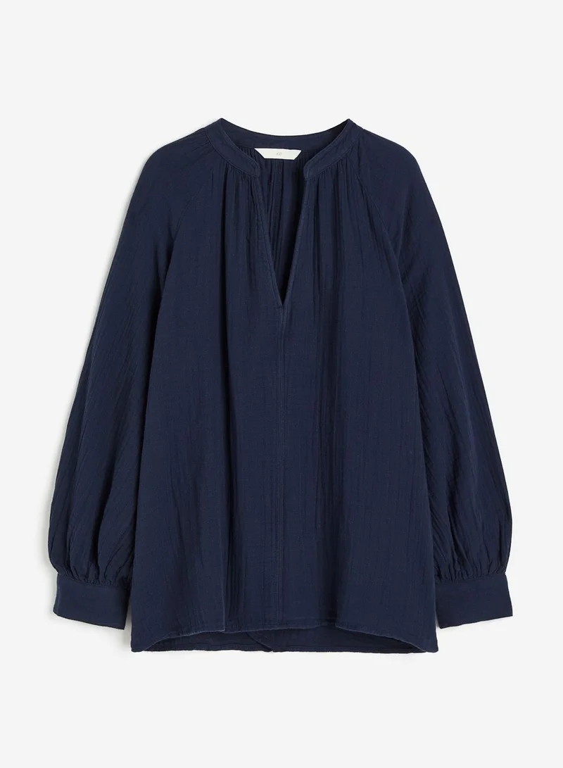 H&M Ribbed V-Neck Top