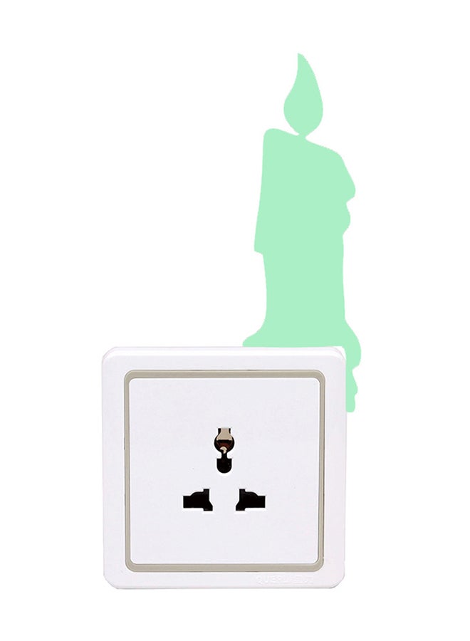 Voberry New Switch Cartoon Diy Wall Sticker Light Fluorescent Decoration Your Room Green 13X8cm - Image 1