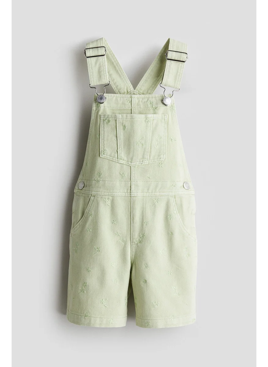 اتش اند ام Denim Dungaree Shorts