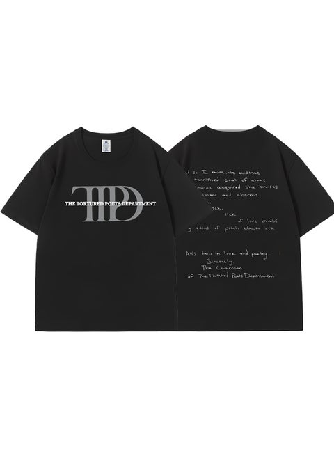 Taylor Swift T-Shirt Surrounding Taylor Swift Clothes The Elas Tour Mold TTPD TTPD 2 black