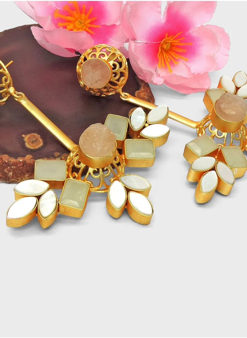 DORI Fiora Embellished Drop Earrings