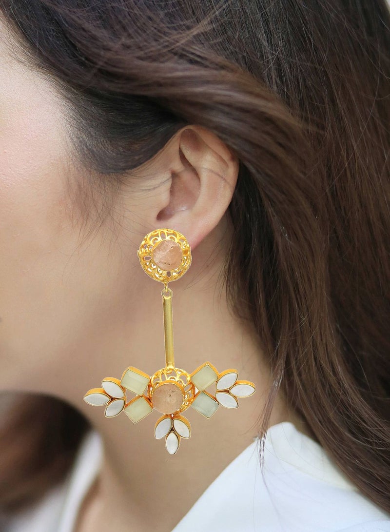DORI Fiora Embellished Drop Earrings  - Image 4