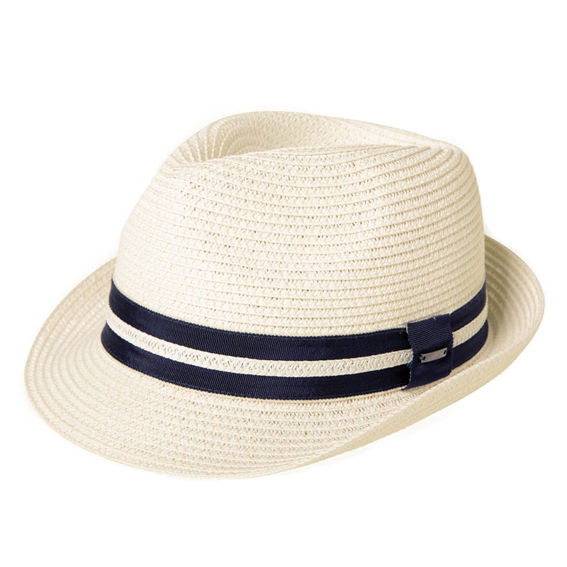 Comhats Summer Fedora Straw Hats for Men Beach Sun Panama Packable Trilby Dress Derby White Large L - Image 1