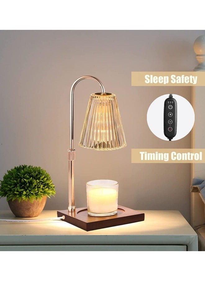 Candle Warmer Lamp with Timer Dimmer, Night Lamp with 3*50W Bulbs, Light Control Suitable for Aromatherapy Candles, Jar Candles, Candle Lights