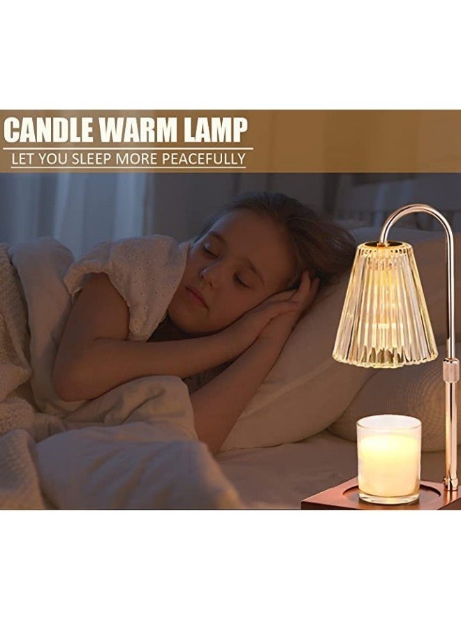 Candle Warmer Lamp with Timer Dimmer, Night Lamp with 3*50W Bulbs, Light Control Suitable for Aromatherapy Candles, Jar Candles, Candle Lights