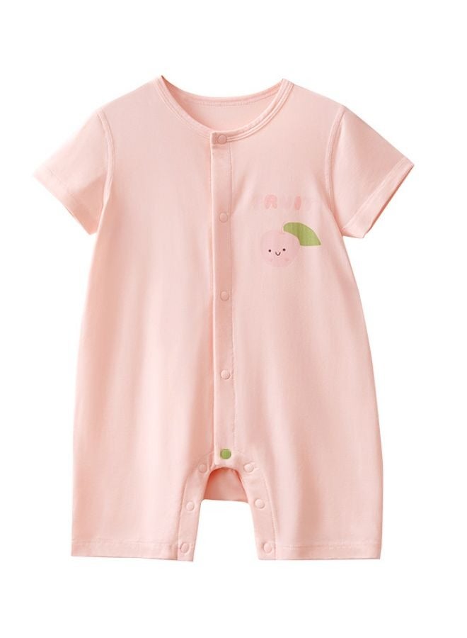 Be a better mom Unisex Baby Comfortable Organic Cotton Gauze short sleevesstraight-front jumpsuit - Image 2