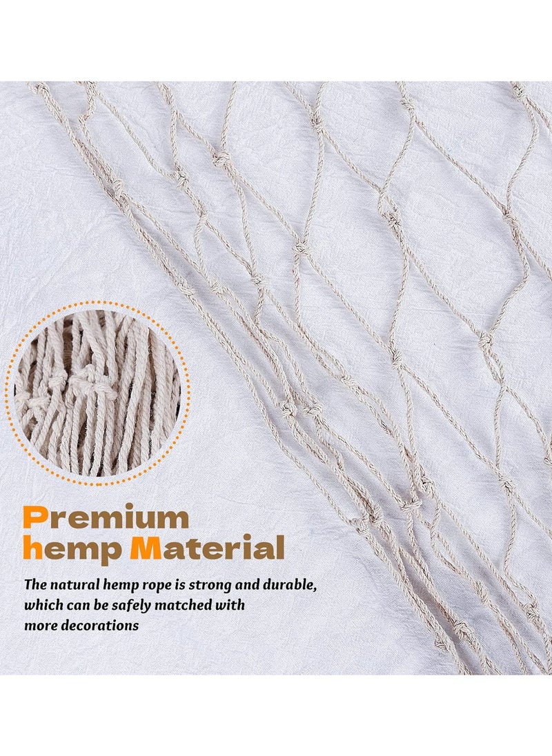 Generic - 2m x 1.5m Fishing Net Decoration, Marine Wall Door Hanging Decoration Net Nautical Fish Net with Sea Shells Home Decoration Netting for Wall Frame Photo Home Bedroom Bar Beach Party - Image 1