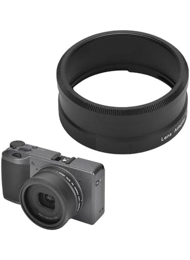 49mm Metal GR3 Lens Adapter Ring Step Up Filter Mount Compatible Camera Accessories - Image 3