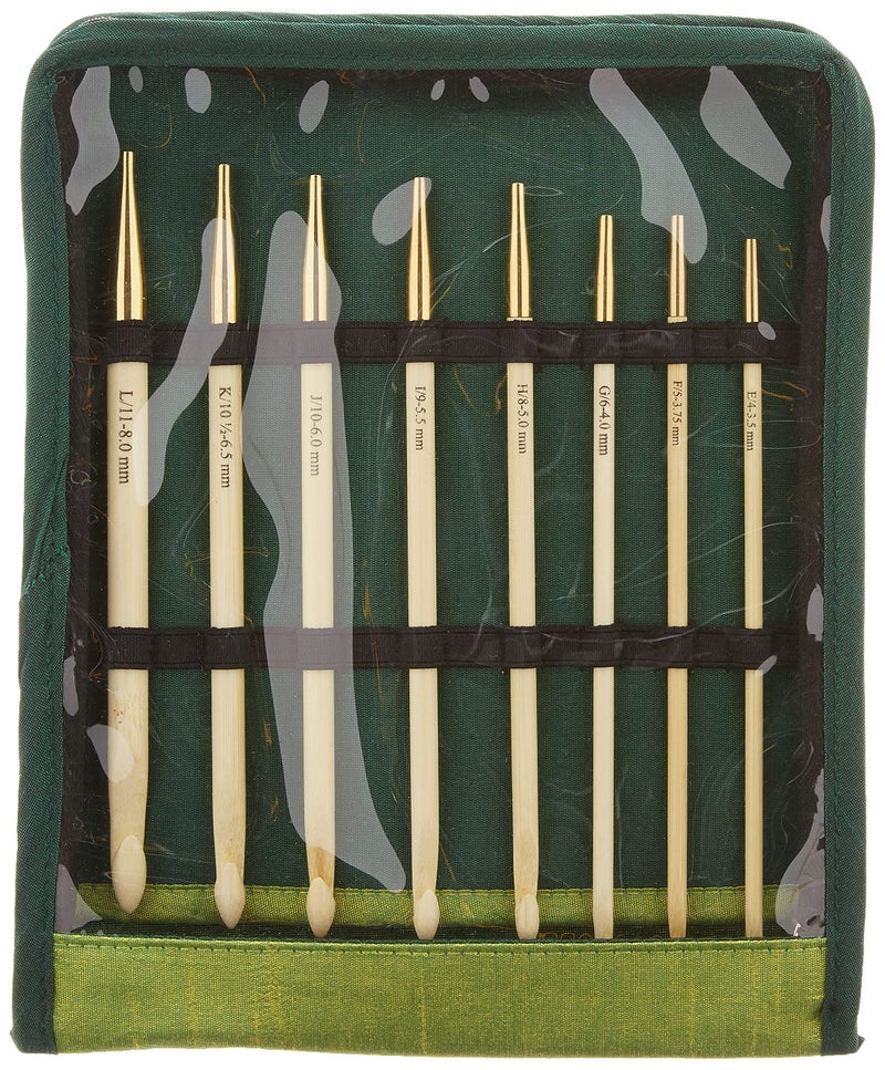 Knitter's Pride KP900586 Bamboo Interchangeable Tunisian Crochet Hook Set , Green - Image 4