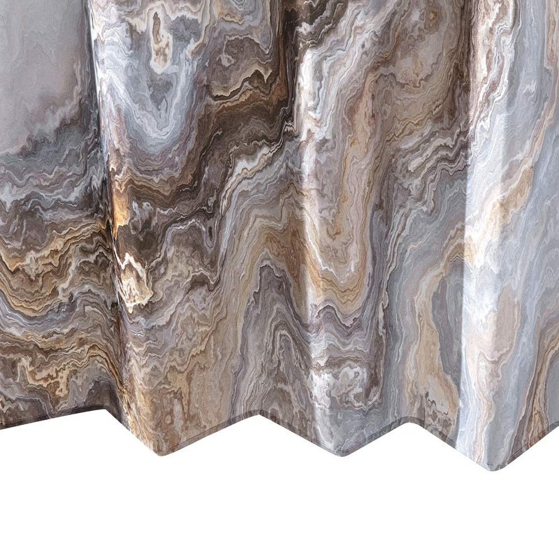 COSEVIER Shower Curtain Marble Texture for Bathroom, Polyester Fabric Waterproof Bathroom Decor,72x72 Inches,Stardard Size - Image 4