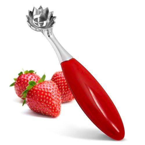 Joie Strawberry Huller, Remove Stems with Precision and Ease, Ergonomic Handle, Efficient Kitchen Gadget, Stainless Steel, BPA-Free, Dishwasher Safe - Image 1