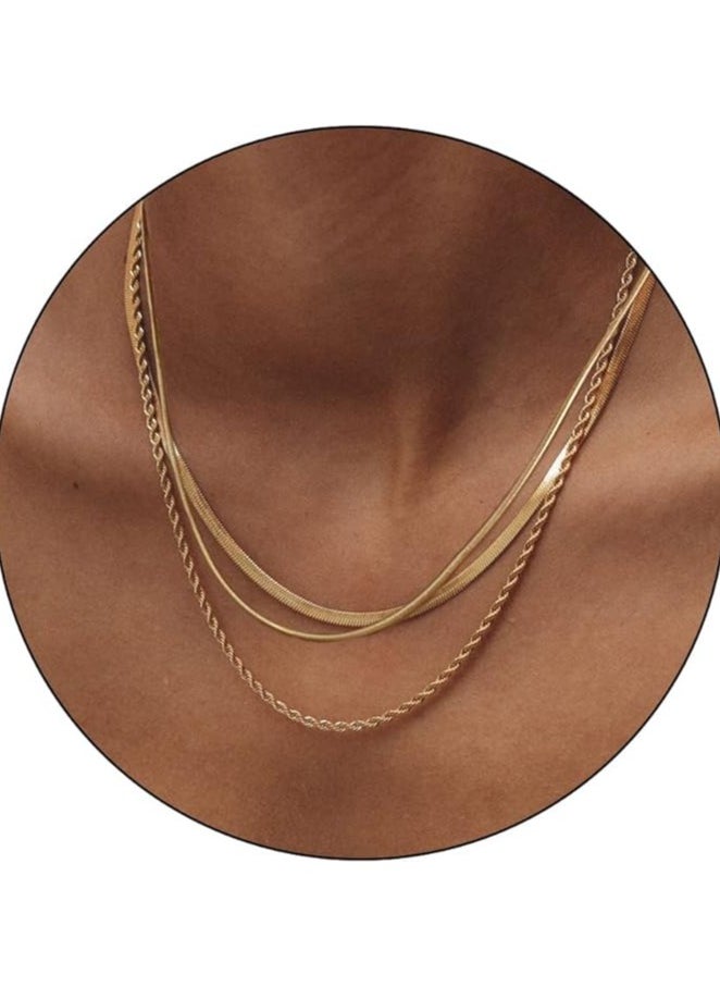 Trendy Chunky Thin Rope Twist Snake Chain Gold Layered Necklace - pzsku/Z6CE7ED6B055FC3CE0B75Z/45/_/1712054687/58757aef-0184-4dcc-8b83-5d878e6b34e0