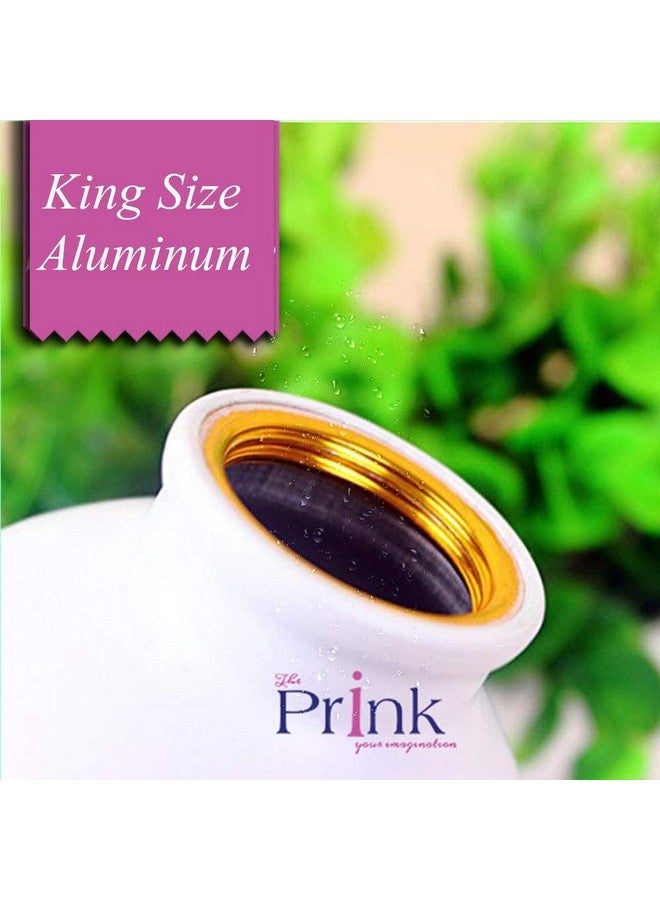 Prink Ronaldo Printed Aluminium Water Bottles , 600 ml , Pack of 1 , White - Image 3