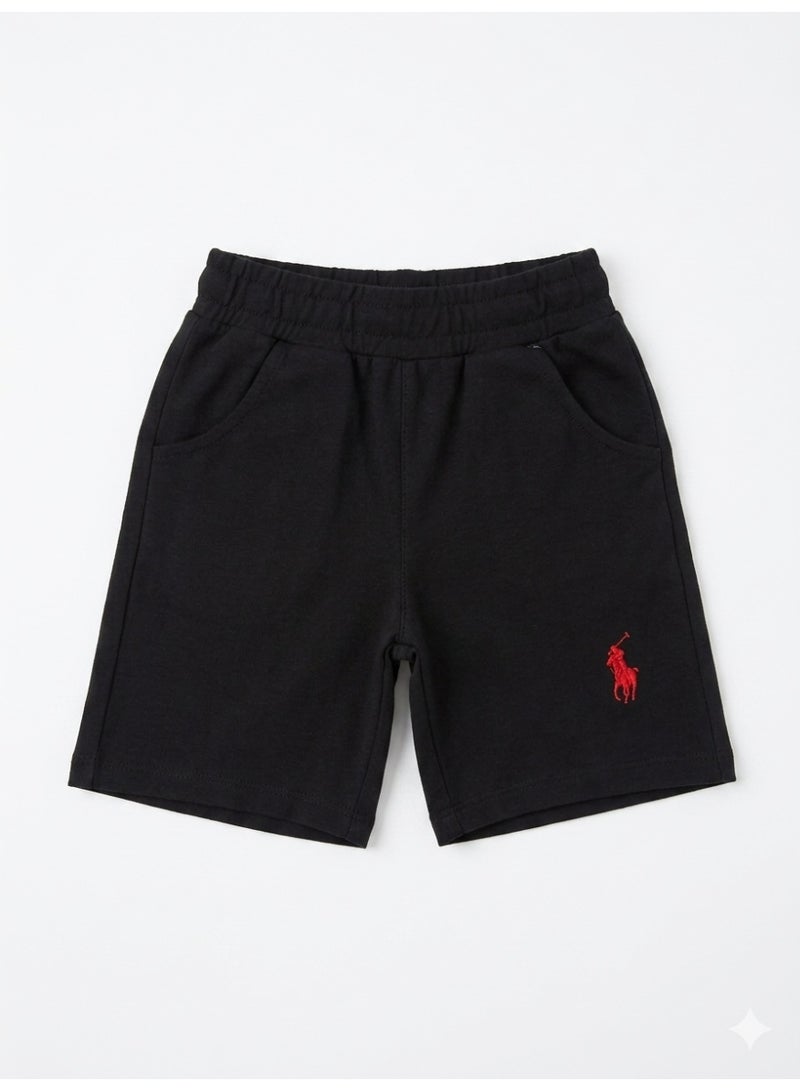 Boys' Premium Cotton Sweatshorts - Comfortable Casual Soft Miltonwith Elastic Waistband - Image 1