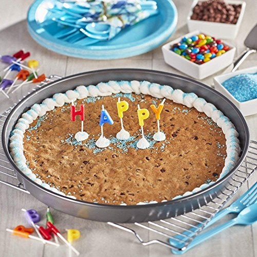 sakoraware Non-Stick Hard Anodised Carbon Steel Teflon Coated Bakeware| Pizza Cake Pan Plate for Microwave Oven OTG |Round Baking Tray Mould |10 Inch/25 cm Diameter| Black - Image 5