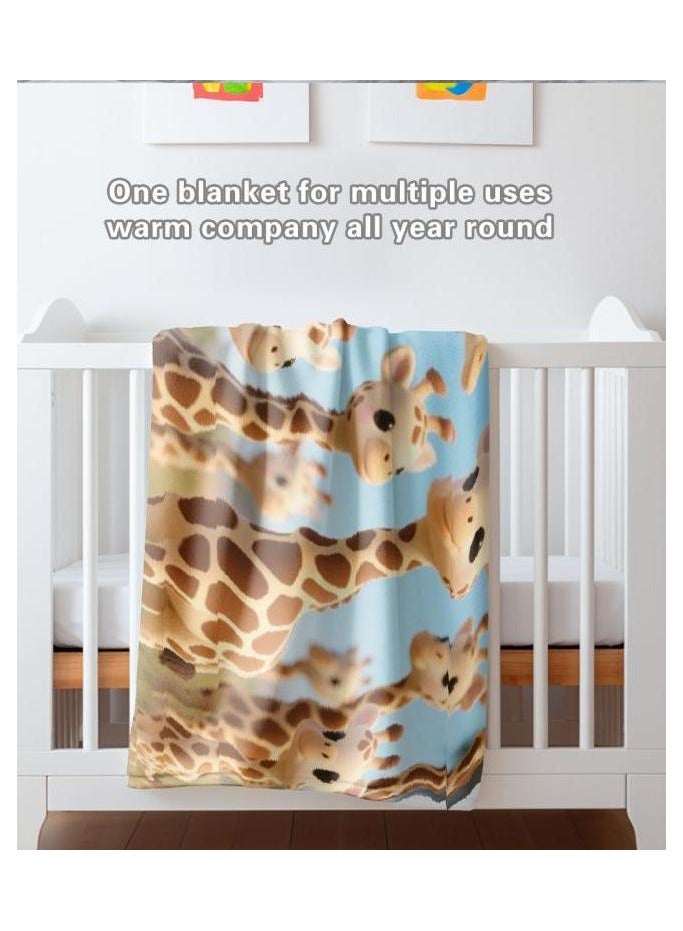 عام بطانية رقيقة من الفانيلا (دافئة ومريحة، ومناسبة للنوم واستخدام الألعاب وإزالة الغبار ومقاومة للرمل) 150 سم * 200 سم - 124 - Image 1