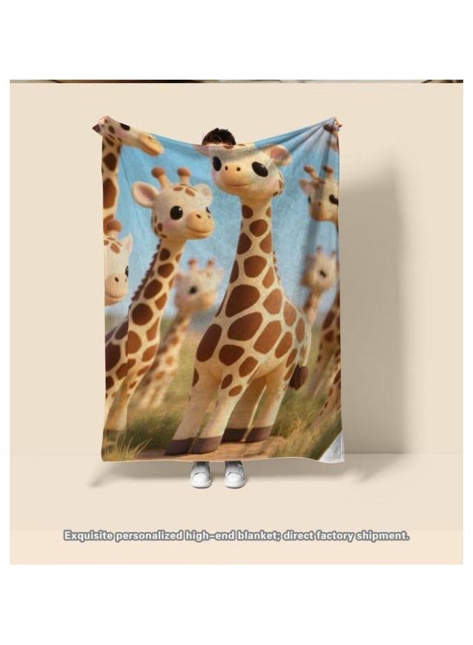 عام بطانية رقيقة من الفانيلا (دافئة ومريحة، ومناسبة للنوم واستخدام الألعاب وإزالة الغبار ومقاومة للرمل) 150 سم * 200 سم - 124 - Image 3