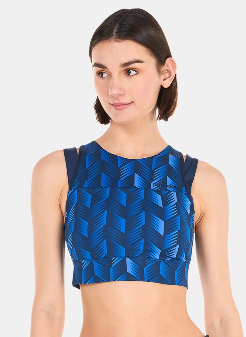 New Balance Women's Shape Shield Printed Crop Sports Bra