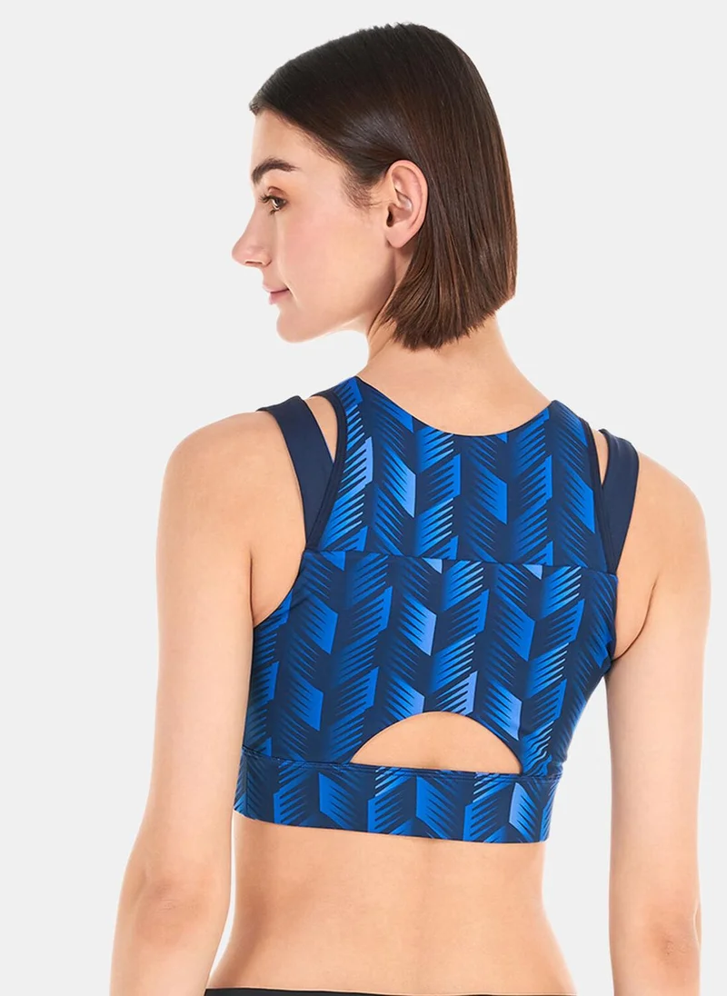New Balance Women's Shape Shield Printed Crop Sports Bra