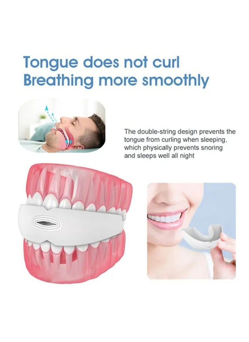 Generic - 2pcs Anti-snoring Braces Apnea Guard Bruxism Tray Sleeping Aid Mouthguard Sleep Snoring Anti Snore Device Health Care - Image 1