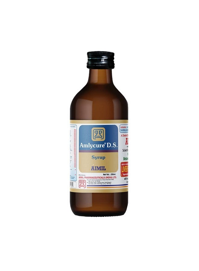 AIMIL Amlycure D.S. Syrup -200ml | Ayurvedic Liver Health Protector - Natural Liver Herbal Tonic | Metabolism Booster - Image 1