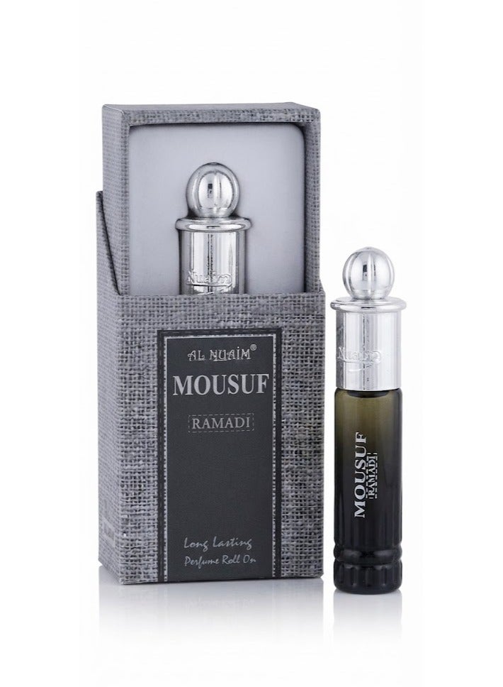 Al Nuaim Al-Nuaim Mousuf Ramadi Attar Roll On Perfume Oil 6ml | Alcohol Free Concentrated Ittar for Men & Women | Long Lasting Premium Arabic Oriental Fragrance | Pocket Size Roll-On Attar - Image 1