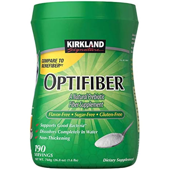 Kirkland Signature OPTIFIBER, 25.6 Ounces 190 Servings (2 Pack) - Image 1
