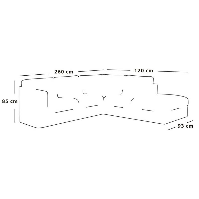 Betak Finnish wood and linen corner sofa - grey - Image 2