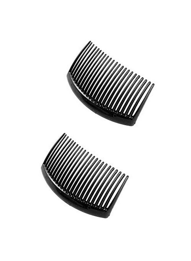 HP HIGH PROFILE Black Plastic Hair Comb Slide Hairpin Clip For Women And Girls - (Pack Of 4) - Image 1