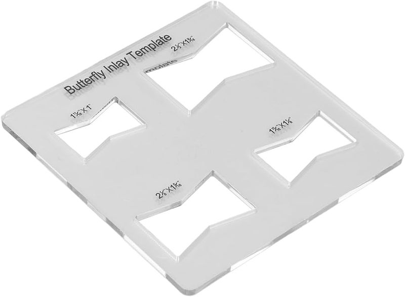 Acrylic Bowtie Router Template For Woodworking Furniture Reinforcement And Decorative Repair - Image 1