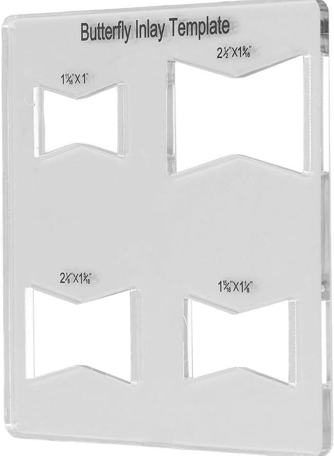 Acrylic Bowtie Router Template For Woodworking Furniture Reinforcement And Decorative Repair - Image 2
