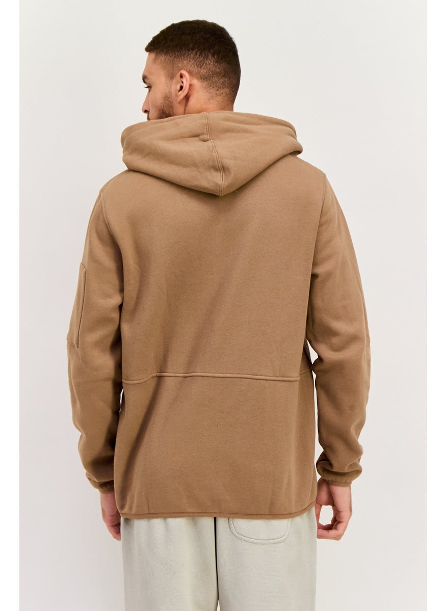 Hurley - Men Sportswear Fit Long Sleeve Training Sweatshirt, Light Brown - Image 1