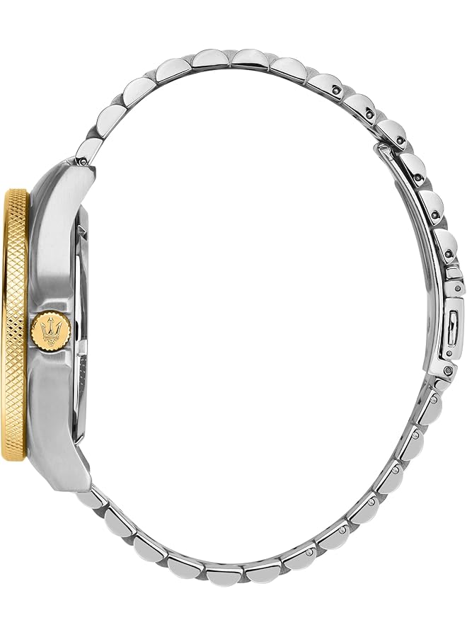 مازيراتي ساعة رجالية R8853140009، عرض التاريخ والوقت، تناظرية، مقاس 44 مم، مجموعة تحدي - Image 2