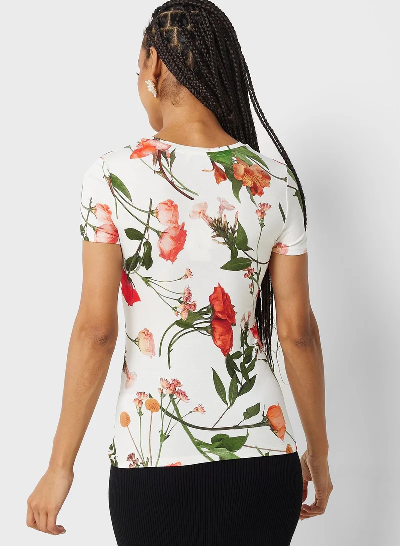 Ted Baker Floral Print T-Shirt
