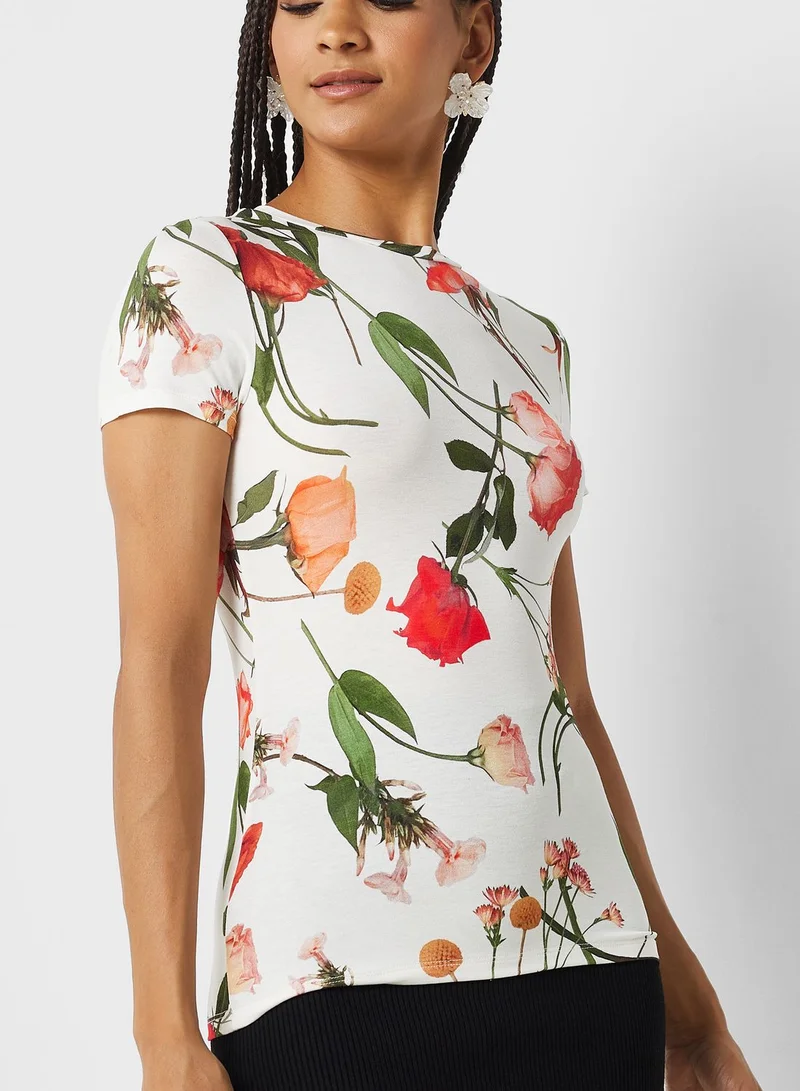 Ted Baker Floral Print T-Shirt