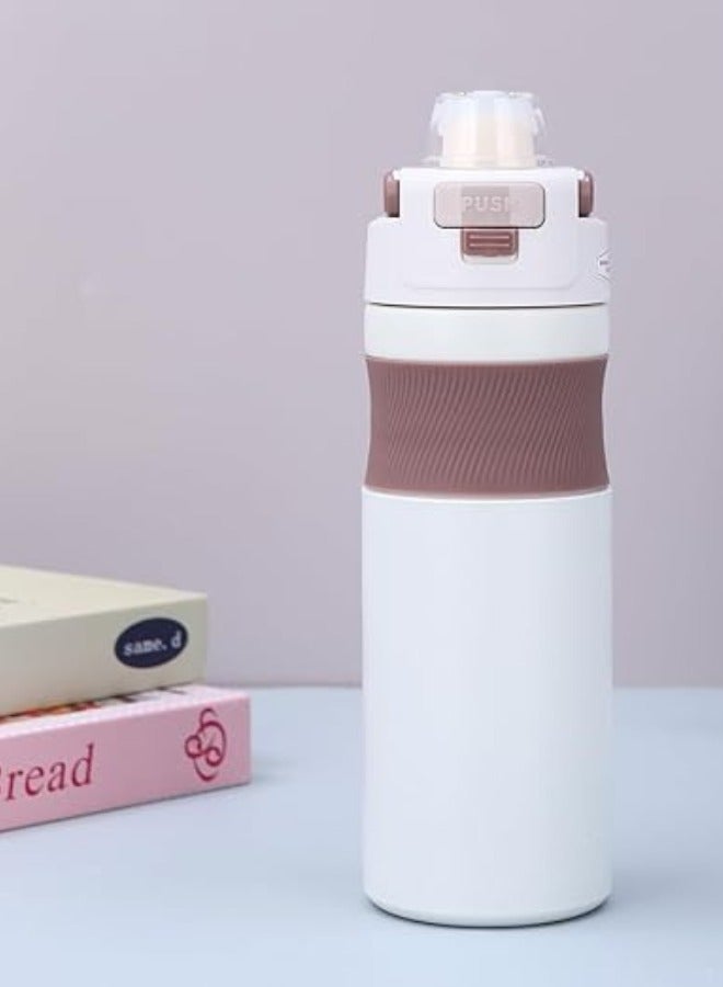 Twisoo Hydra Thermo Stainless Steel Water Bottle – Vacuum Insulated, Leak Proof (600ml, White) - Image 2