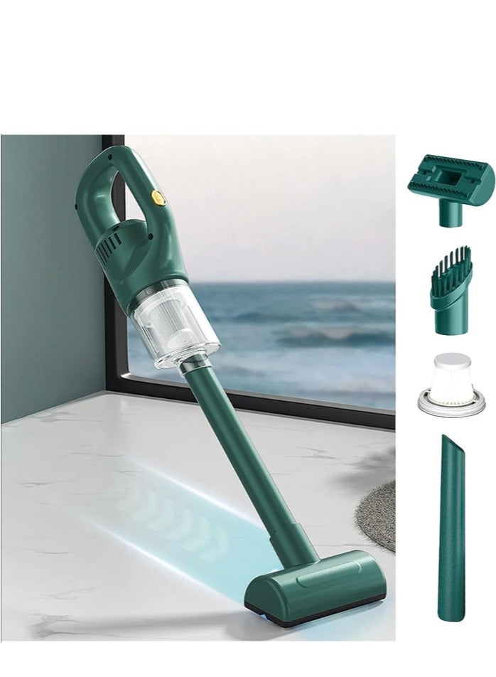 مكنسة كهربائية لاسلكية لاسلكية قوية عالية الشفط - مكنسة كهربائية محمولة باليد - قابلة لإعادة الشحن، تصميم إعصاري للاستخدام المنزلي، قابلة للشحن عبر USB مع فوهات متعددة، رائعة لتنظيف السيارة والمنزل - Image 1