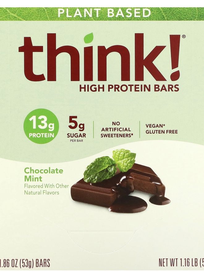 Think High Protein Bars Chocolate Mint 10 Bars 1.86 oz (53 g) Each