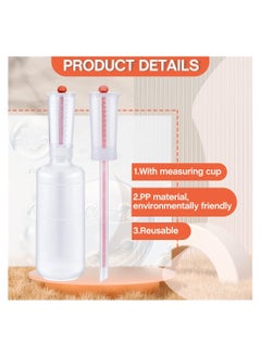 Y&D Dosing Container, 2 Pcs MEK Adjustable Volume Dispensing Bottle, 500ml Plastic Bottle with Measure for Home Classroom Lab  - Image 5
