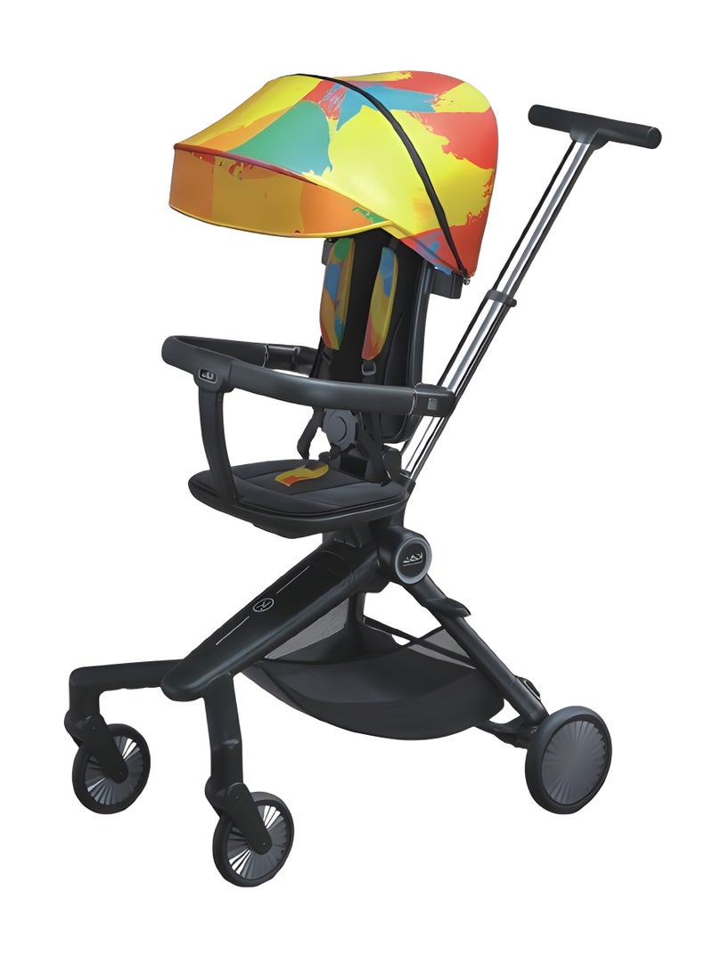 MULHEM Compact Newborn Baby Stroller Easy Fold Design  Canopy Swivel Wheels